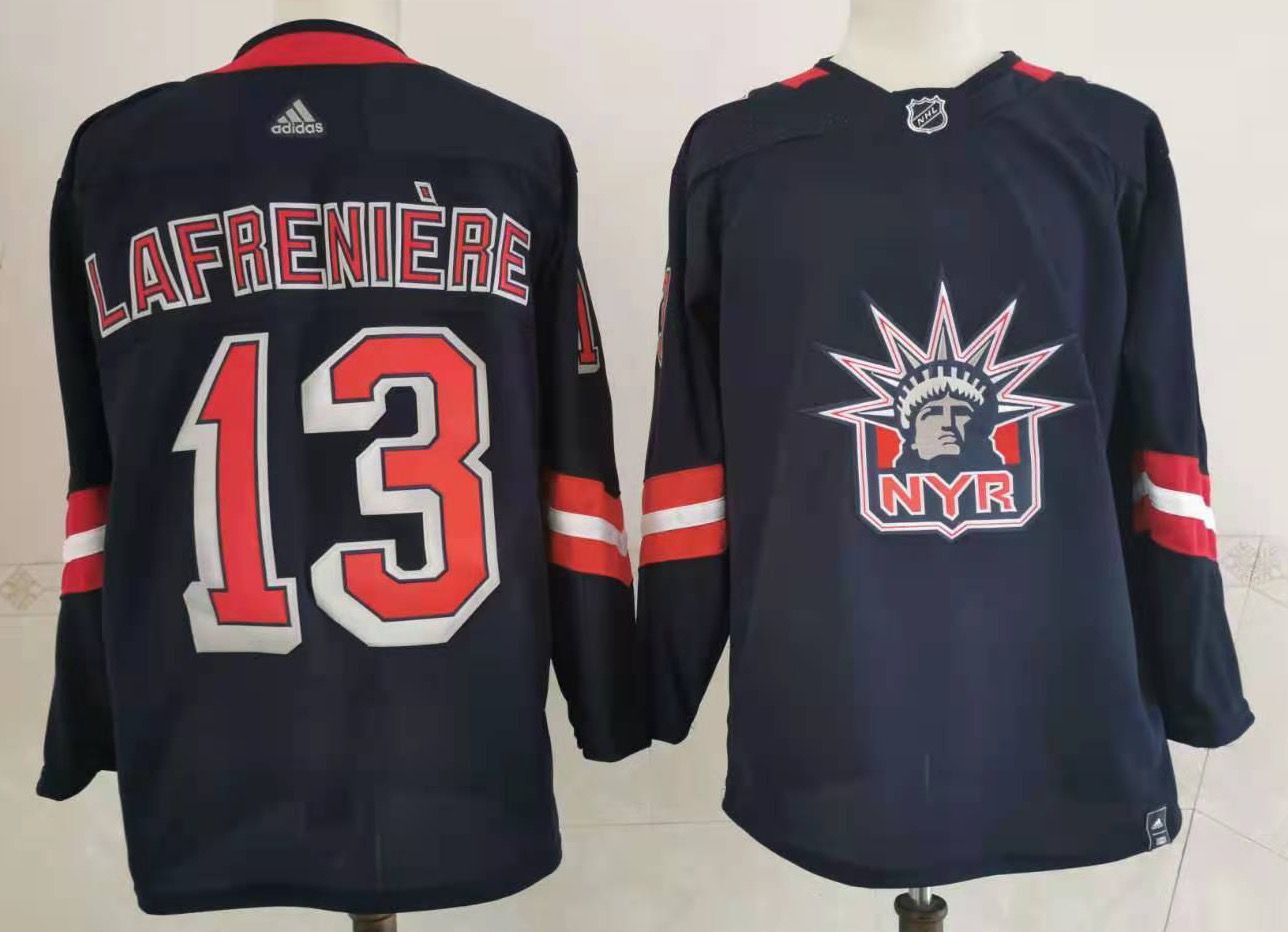 Cheap Men New York Rangers 13 Lafreniere Navy Authentic Stitched 2020 Adidias NHL Jersey